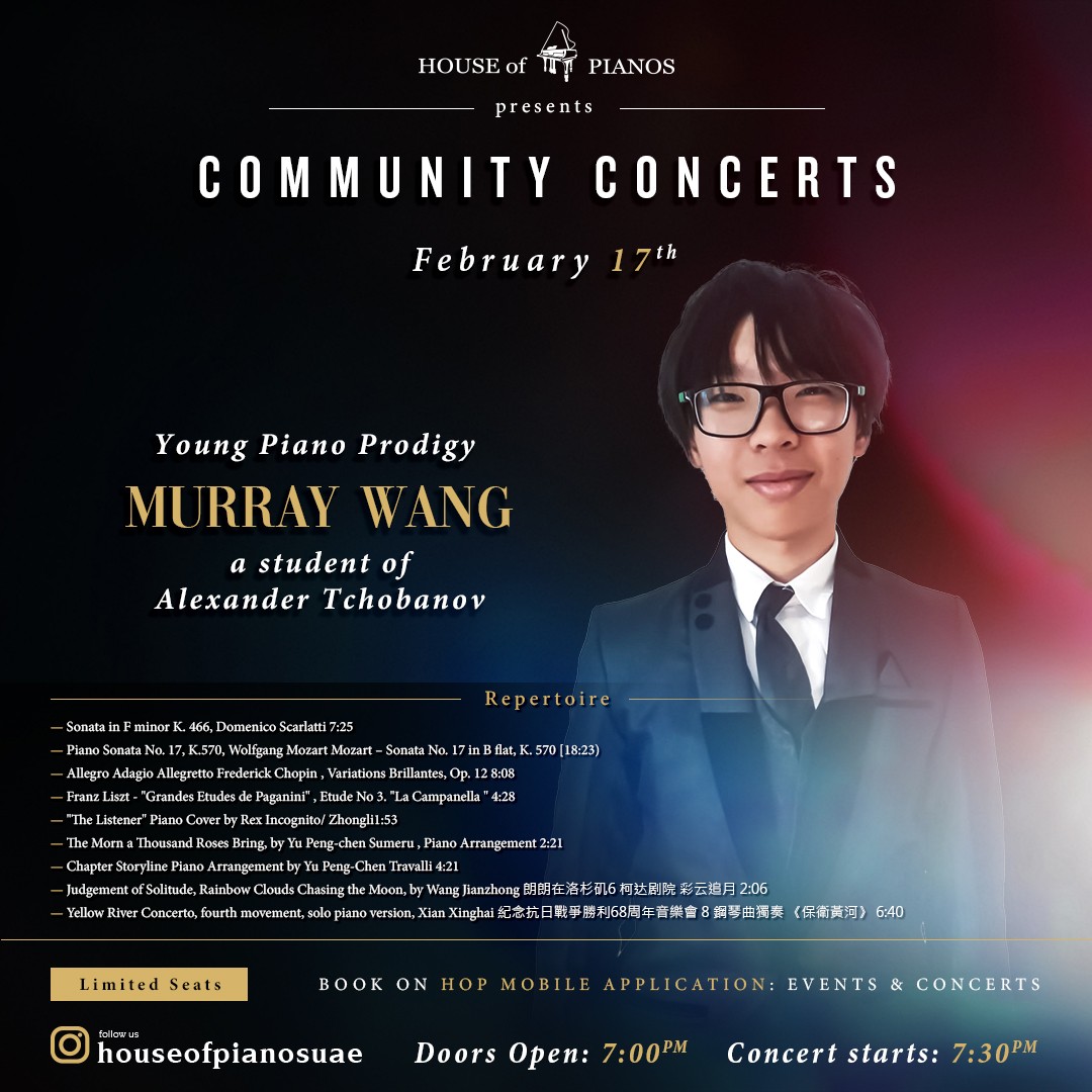 Example Communicity Concert Program COMMUNITY CONCERTS — HOUSE OF PIANOS